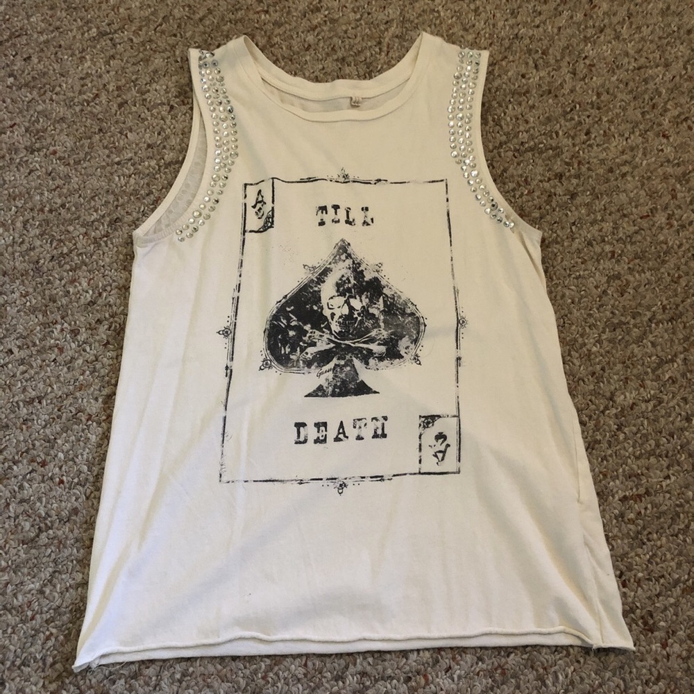 Tank with Rhinestone